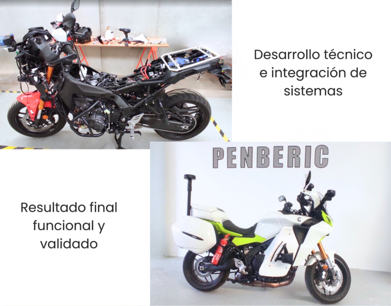 Desarrollo e integración de sistemas técnicos en motocicleta para cuerpos de seguridad