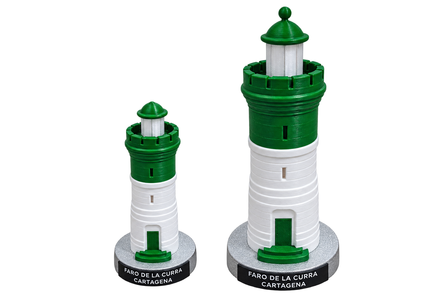 Miniatura del Faro de la Curra de Cartagena diseñada y fabricada por Penberic