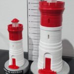 Miniatura del Faro de Navidad de Cartagena diseñada y fabricada por Penberic